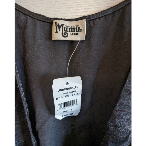 Show Me Your Mumu Women L Black Jenna Jumpsuit Flutter Maxi New - Picture 7 of 12